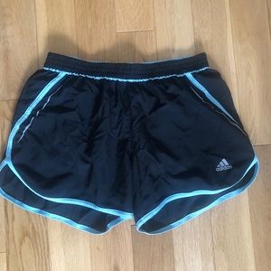 Adidas work out athletic shorts with reflective